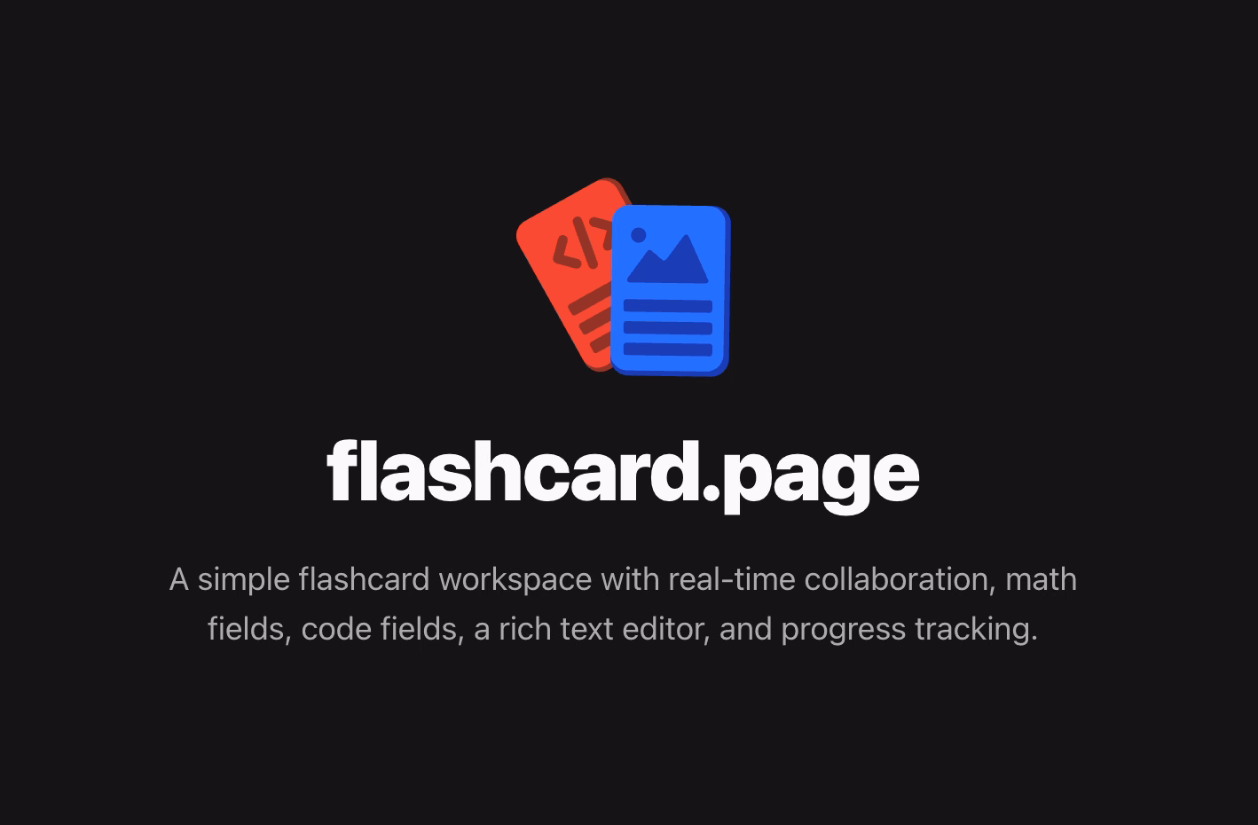 flashcard.page screenshot 1 of 2
