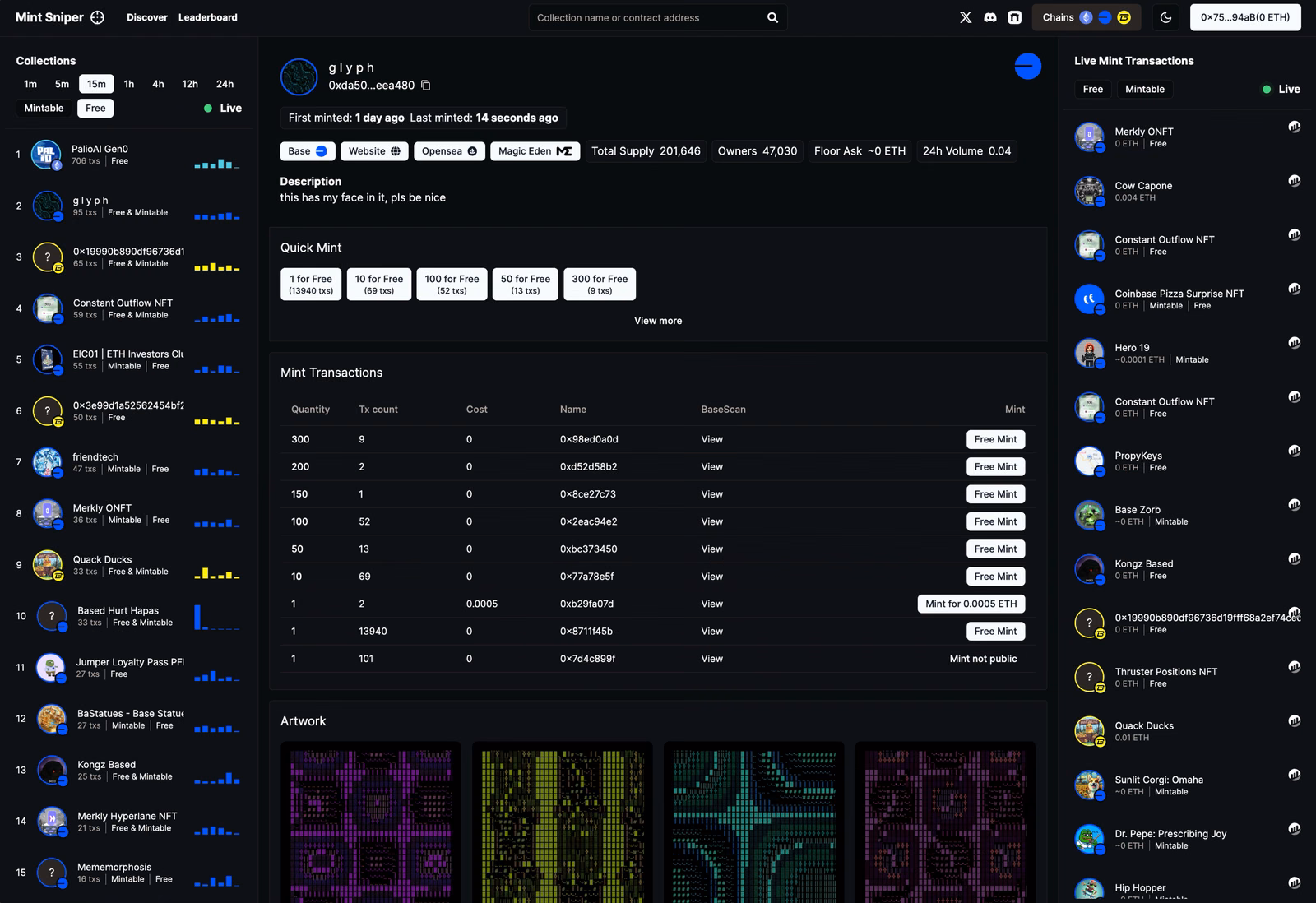Mintsniper screenshot 1 of 6