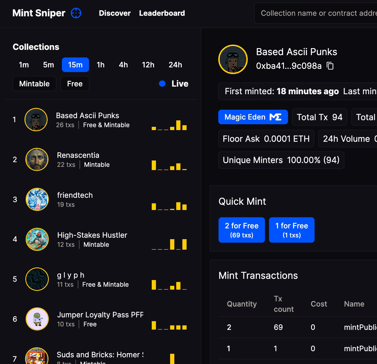 Mintsniper screenshot 3 of 6